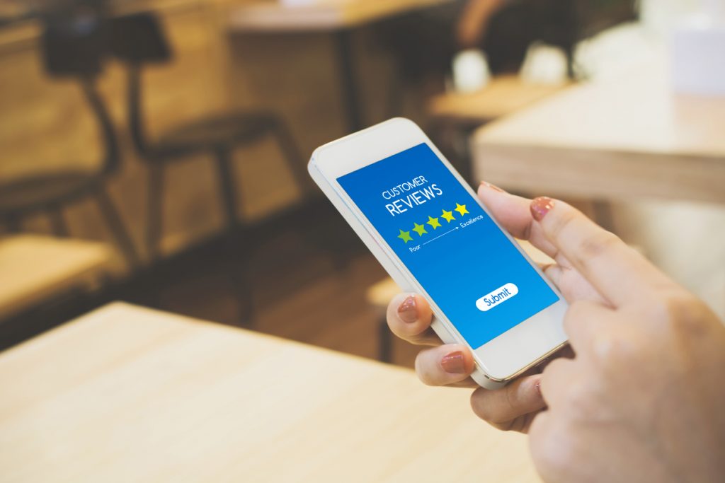 5 star review on social media