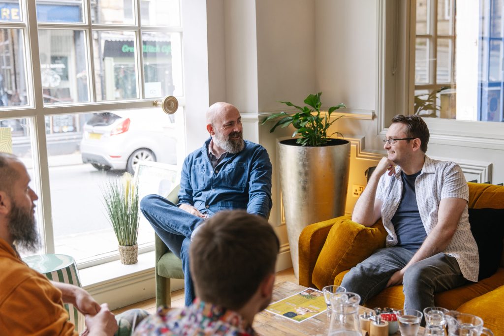 people in a business meeting