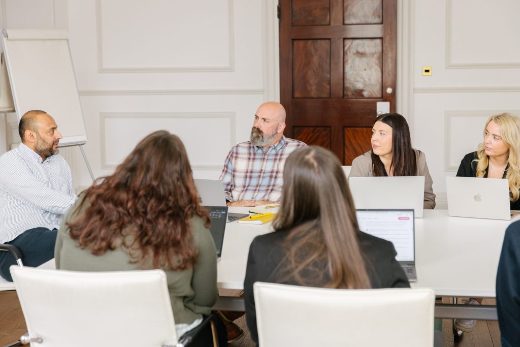 SQ digital office and the lovely team in a meeting