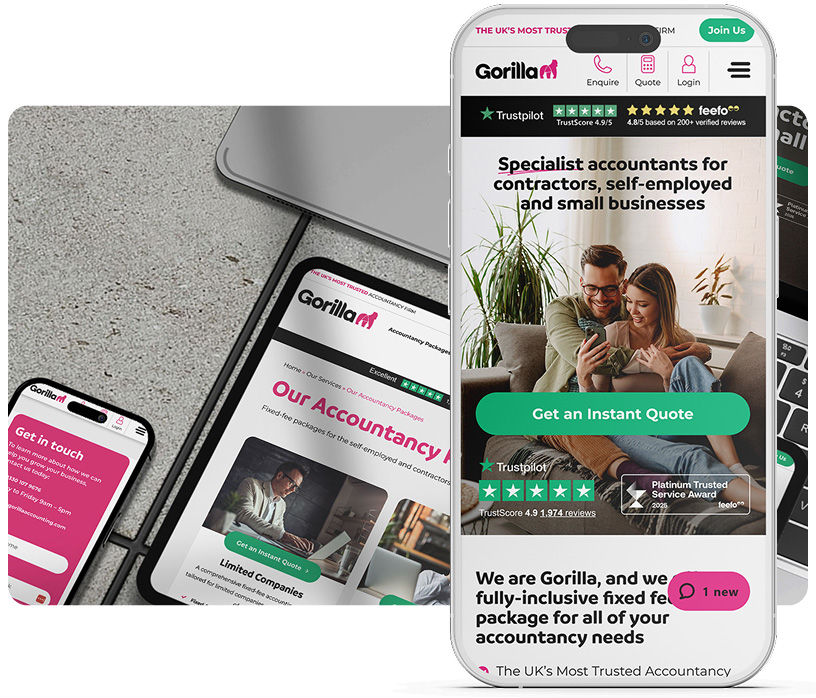 gorilla app in a phone