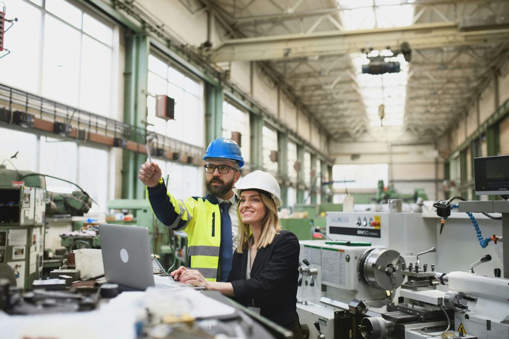 construction engineers smiling